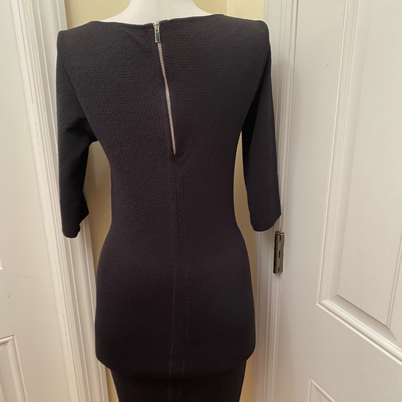 Zara W & B Collection Leopard Print Blk Dress - Picture 6 of 9